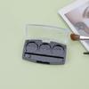 10PCS 4.5g Clear Tri-Color Makeup Palette Case, Refillable PS+PP Cosmetic Container for Eyeshadow Highlighter Concealer