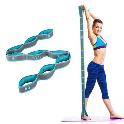 Elastischer Yoga-Dehnriemen mit Schlaufen, Dehnriemen für Ballett, Bein, Körper, Stretchband für Yoga, Tanz, Pilates, Gymnastik