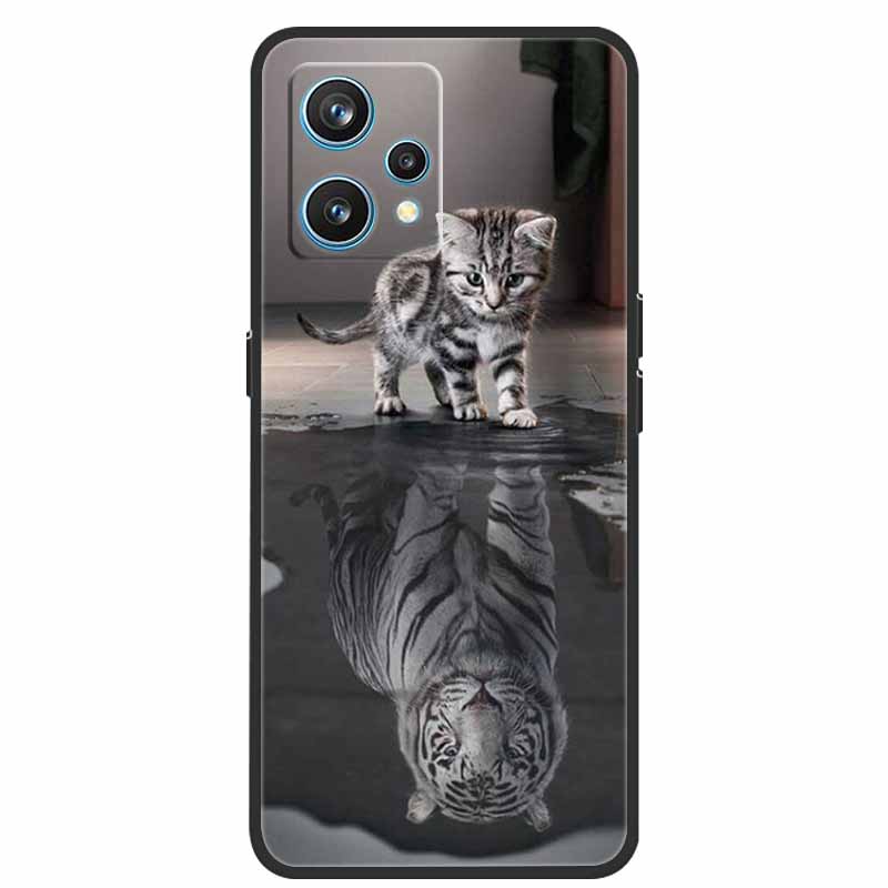 For Realme 9 Case RMX3521 Shockproof Soft silicone TPU Back Cover For Realme9 4G Phone Cases Realme 9 6.4 inch Cute Cartoon Bag