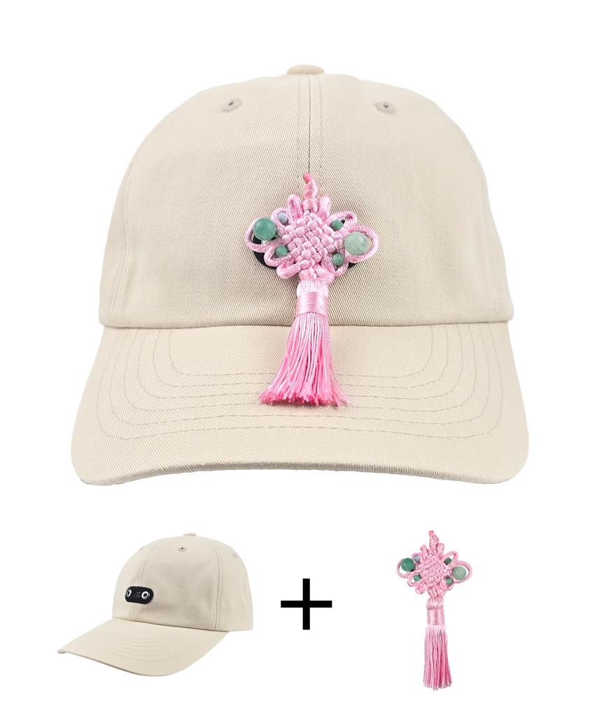 Jangeulang [Set] Beige Basic Ball Cap + Objet