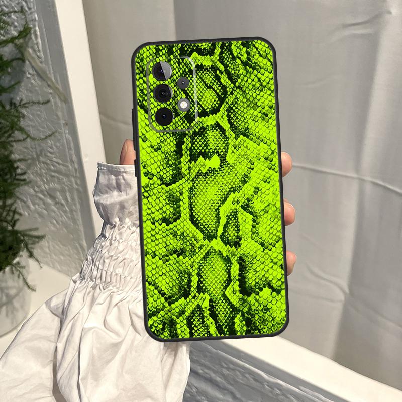 Schlangenhaut-Print Hülle Für Samsung Galaxy A54 A34 A13 A23 A33 A53 A73 A12 A14 A22 A32 A52 A51 A71 A21S Hülle