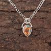 Pear Spiny Oyster Stone Mother Gift Engagement Anniversary Pendant 925 Silver PP-56-46