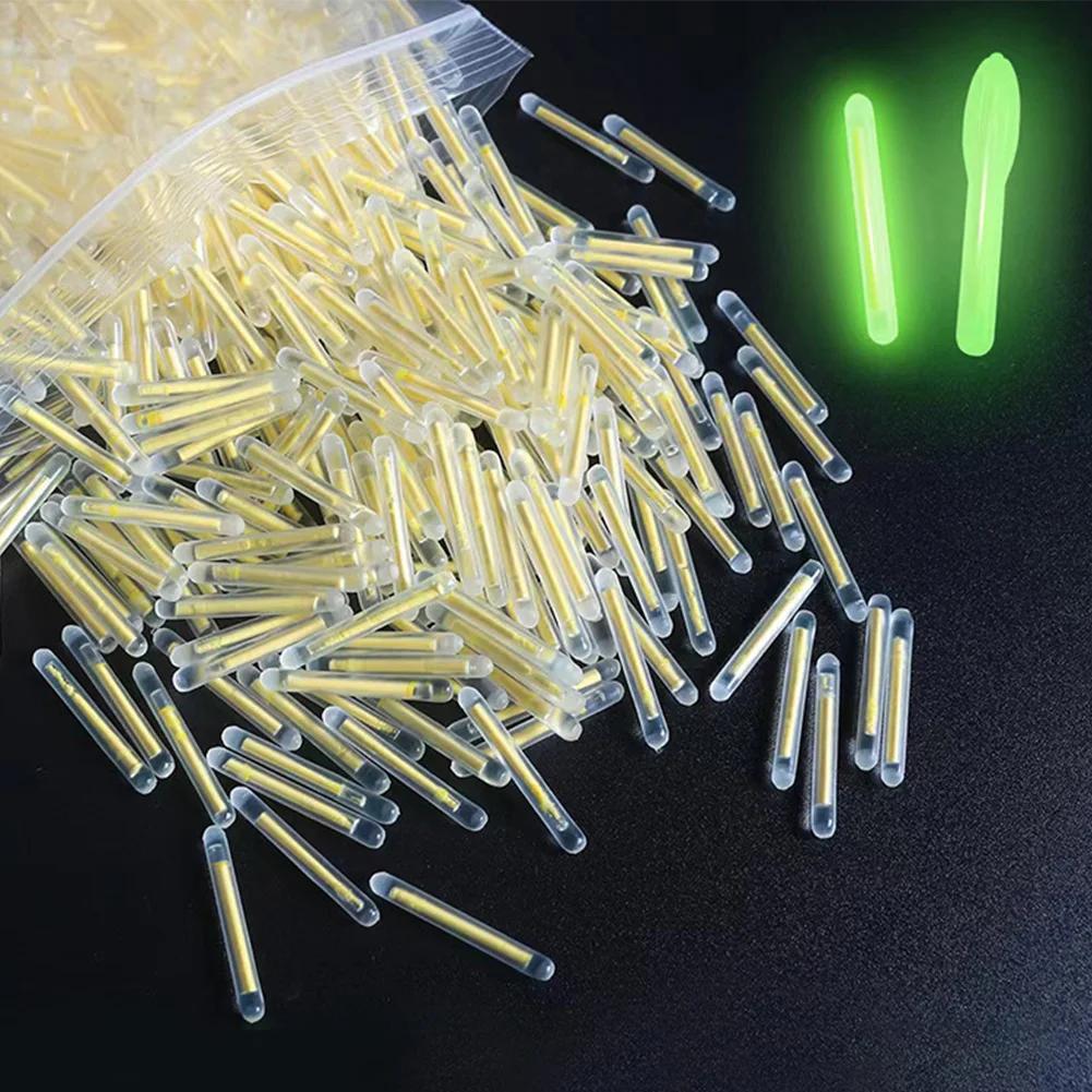50PCS/lot 2.2-4.5mm S L Light Night Fishing Float Rod Lights Dark Glow Stick Useful Fishing Fluorescent Lightstick