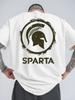 Spartský Válečník Grafika SPARTA TextStarořecký Bojový design100 bavlna Kulatý výstřih Krátký rukáv Ležérní Potisk Unisex Tričko