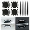 8PCS Car Door Bowl Handle Protector Safety Warning Anti-collision Anti-scratch Reflective Strip Exterior Protection Accessories