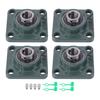 UCF204-12 Pillow Block Bearing 4-Bolt Self-Aligning 3/4" Bore Solid Base 4 Pcs