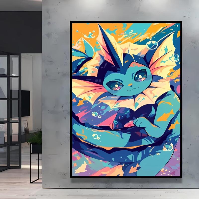 Canvas Art Wall Painting Posters Pokemon Images Pikachu Decor Painting Home Decoration Living Room Decor Paintings Kids Gift