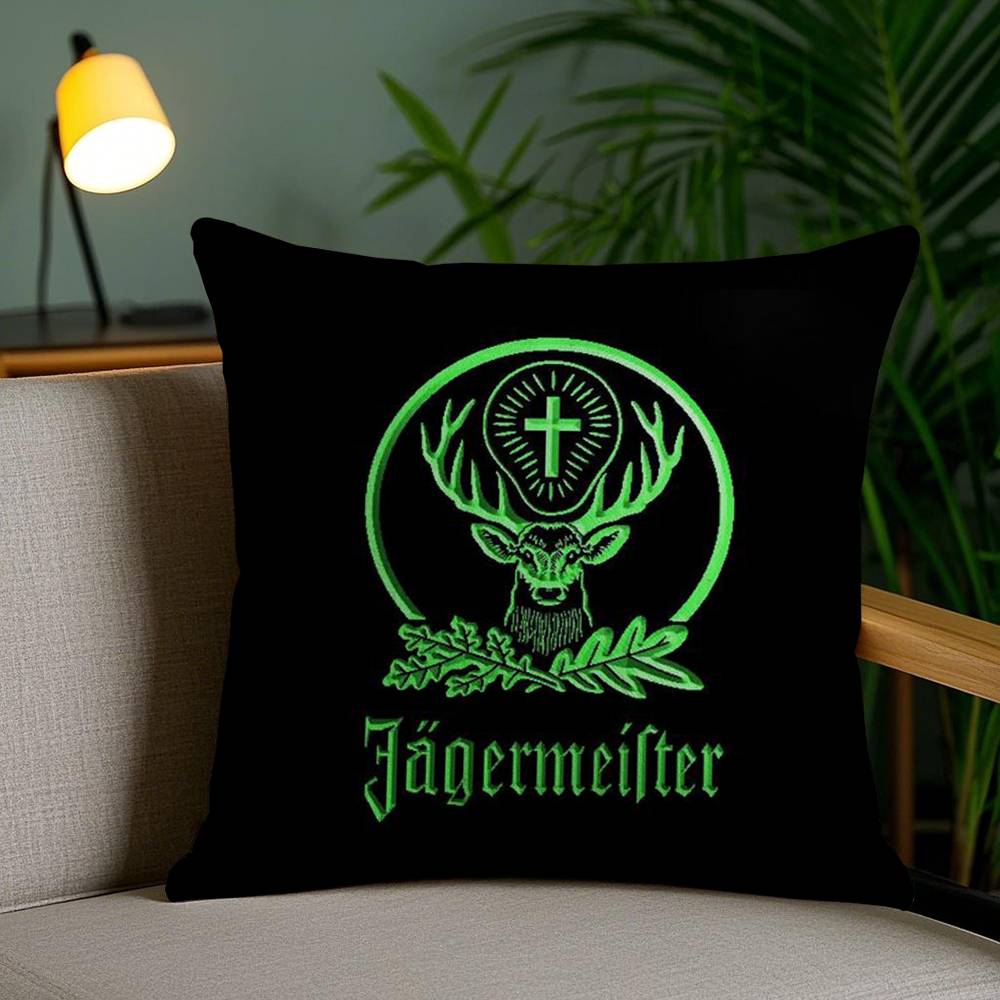 J-Jager-M-Meisters-S Pillow Case Sofa Short Plush Double-Sided Hd Printing Room Home Office Gift Cushion Cover