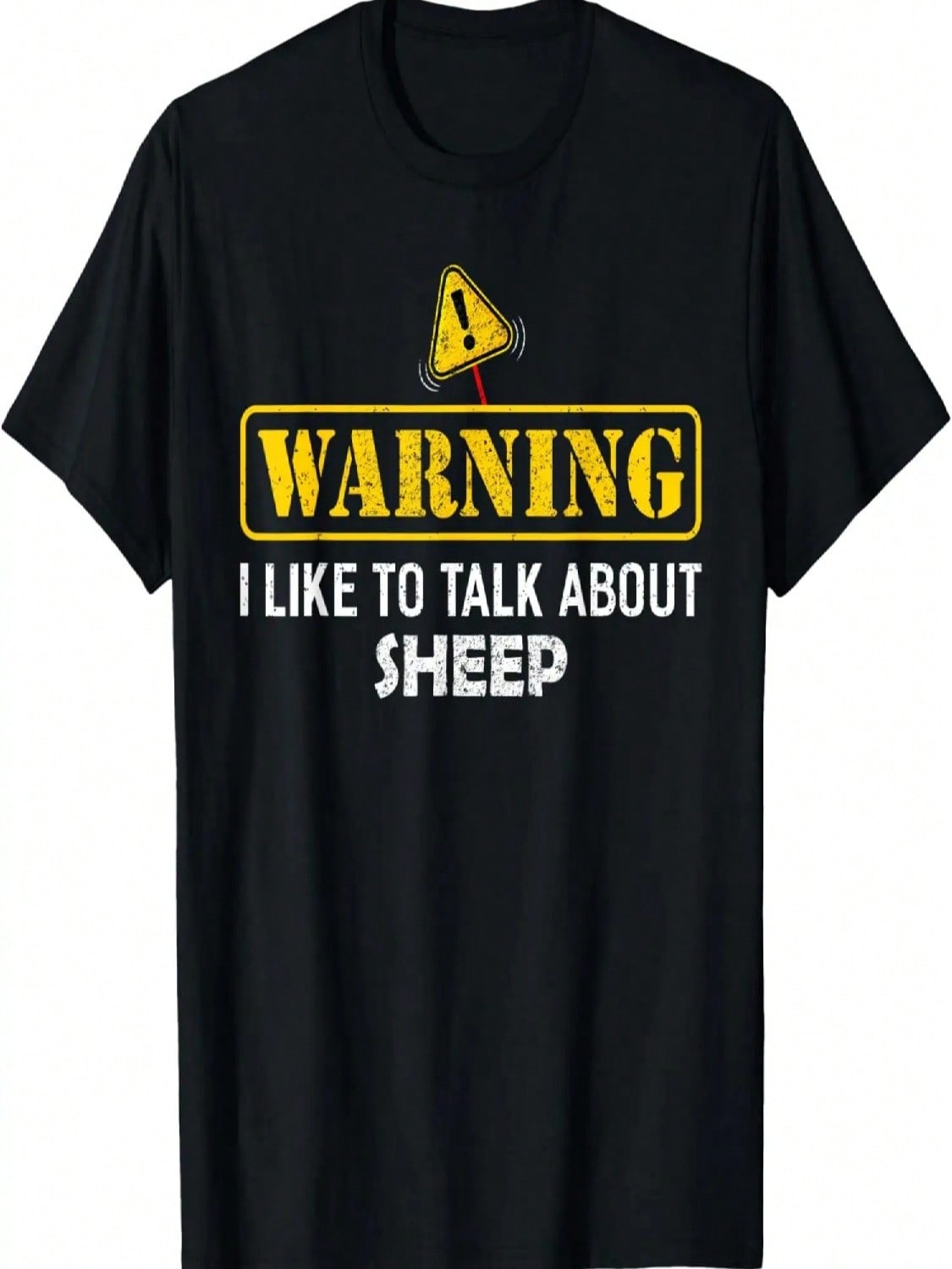 Warning! I Like To Talk About SHEEP T-Shirt S разноцветный