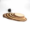 Small Natural Oval Wood Slices Circles Tree Bark Log Discs DIY Crafts Wedding Party Painting Decoration 10-30cm 1pcs