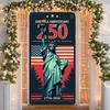 USA 250. Jubiläum Hintergrund Retro Ästhetik Amerikanisches 250. Display US 250. Jubiläumsbanner Freiheitsstatue