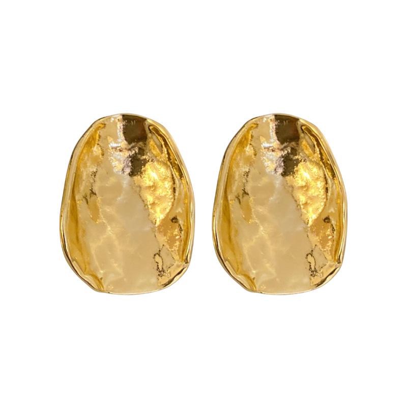 Geometric Sterling Silver Stud Earrings for Women - European & American Fashion, Simple Niche Style