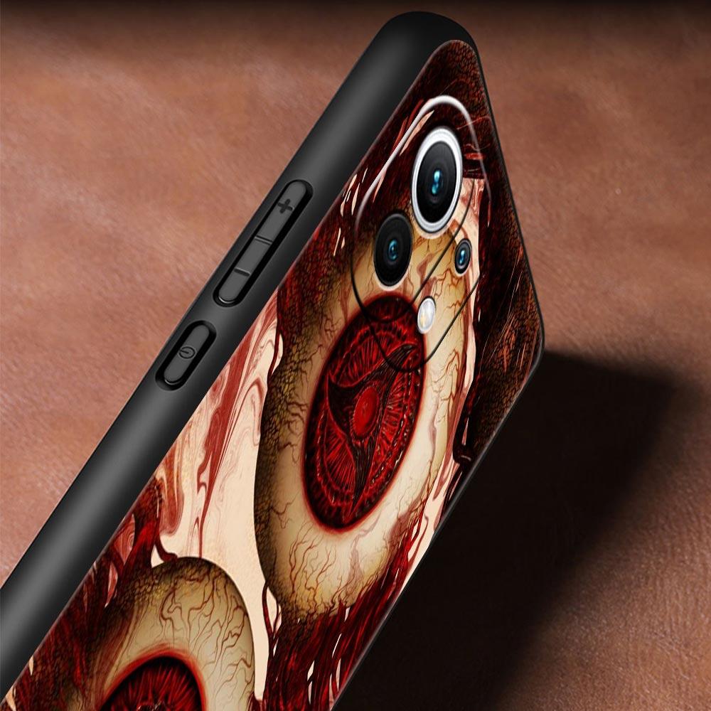 Spooky Scary Red Eye Phone Case Cover for Xiaomi Mi 17 Pro Max 15 14 13 12 11 Ultra 15T 14T 13T 12T 11T Pro Lite Soft TPU Shell