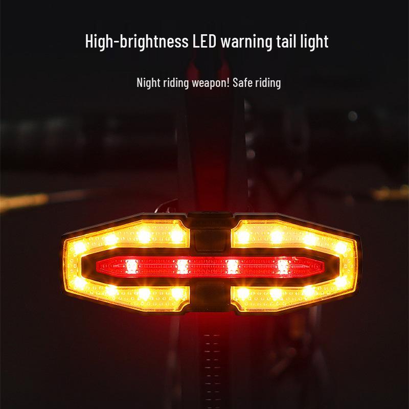 Solar Drahtlose Fernbedienung Fahrrad Blinker & Hupe Lichtleiste