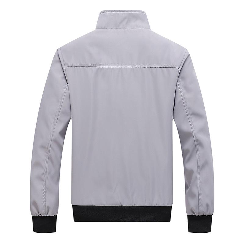 Herren Lässige Leichte Einfarbige Jacke für Frühling und Herbst - Übergröße Verfügbar