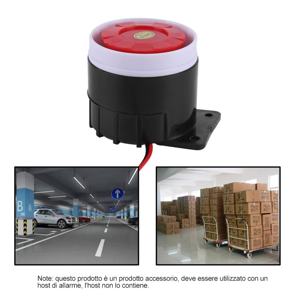 110DB Alarm Horn Tweeter Warning Air Siren Horn Alpha Horn Unlock Answer Backhorn Motorcycle Security Siren Anti-Theft