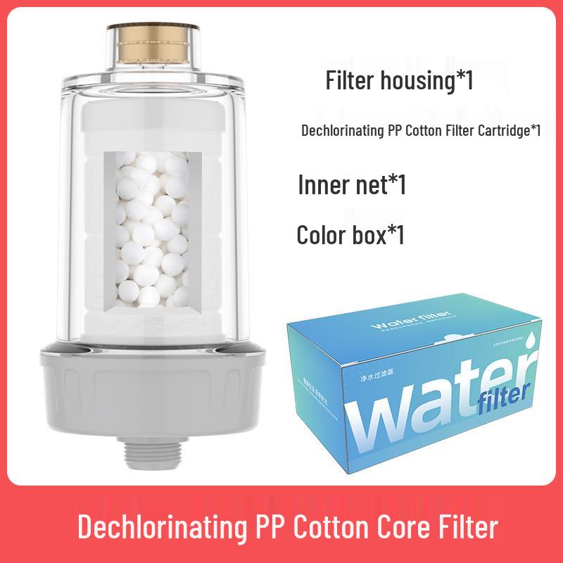 Dechlorinating Antibacterial Water Purifier: Shower, Faucet, Washing Machine, Toilet, Water Heater Pre-Filter
