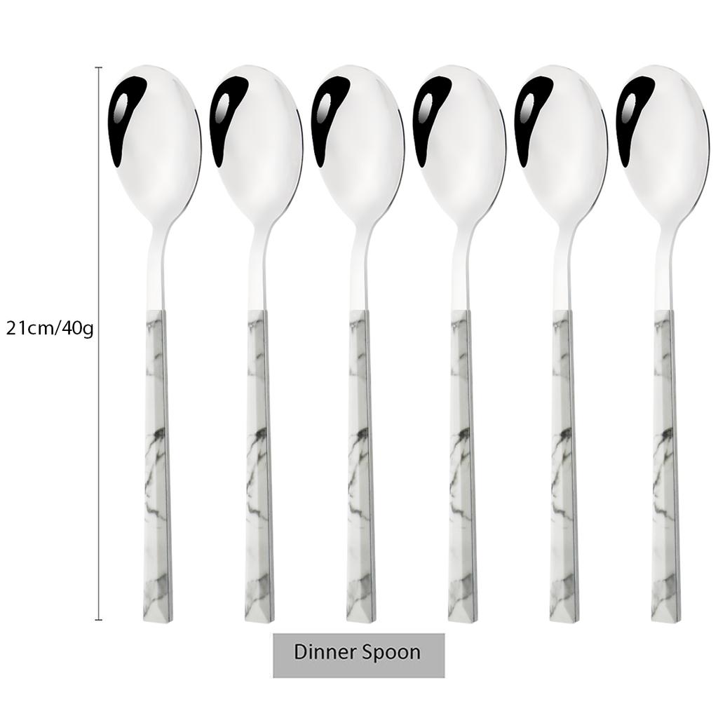 6/24pcs Wooden Handle Cutlery Set Brown Silver Dinnerware Set Stainless Steel Forks Spoons Knife Tableware Kitchen Flatware Set