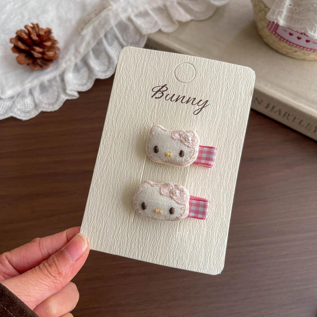 KT Cartoon Korean Style Cute Hair Clip & Tie Set for Kids