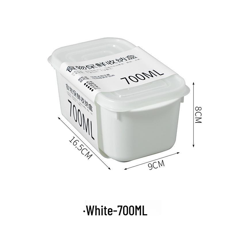 Transparent Food-Grade Fresh-Keeping Plastic Box with Lid for Refrigerator Use