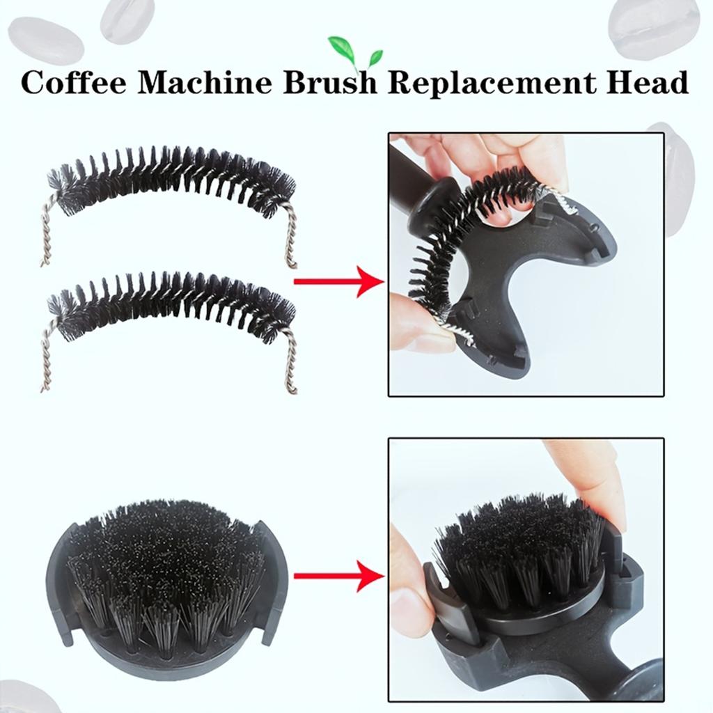 Espresso Machine Cleaning Brush for Portafilter Group Head with Durable Handle and Multi-Angle Bristles for Thorough Coffee Residue Removal
