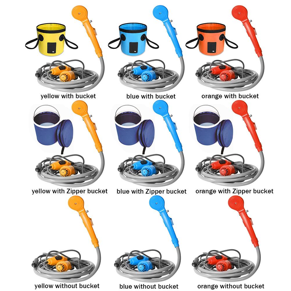 Portable Car Shower Washing Tool 12V Electric Shower Pump Outdoor Camping Shower for Travel Hiking Pet Bath Car Cleaning Tool