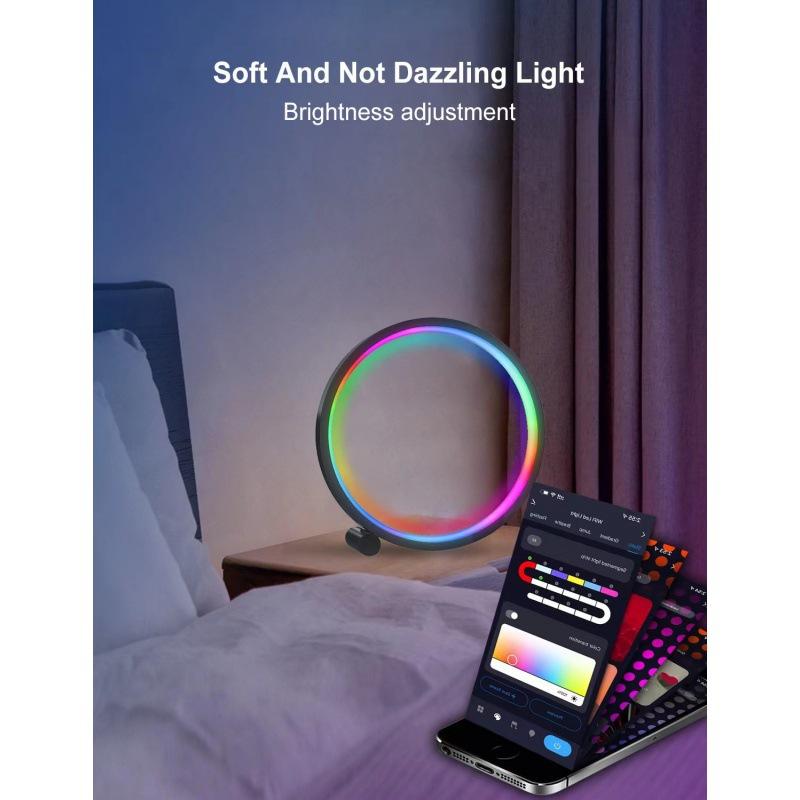 Умная WIFI Креативная Настольная Лампа RGB, Игровая Настольная Цветная Настольная Лампа Интернет-Знаменитости