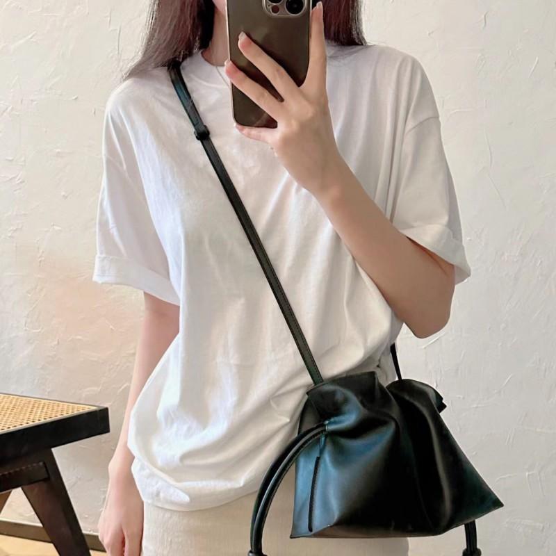 2023 Luojia New Style Blessing Bag Hand-held Cross-body Solid Color Dumpling Drawstring Bucket High-quality Texture Simple