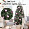 Christmas Ball Ornaments Shatterproof Plastic Decorative Hanging Balls for Xmas Tree Decorations Holiday Party Festive Decor