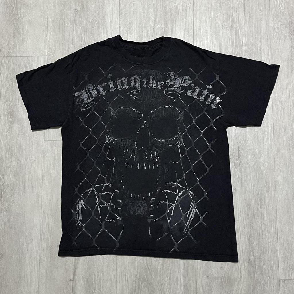 Classic Y2k Gothic Style Tshirt Print Oversized T Shirt High Street Shirts Gothic Round Neck Cotton Tops New Unisexs Unisex T Shirt