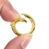 Metal O Ring Spring Clasps Multi Size Openable Round Keychain Bag Clips Hook Dog Chain Buckles Connector DIY Jewelry Making