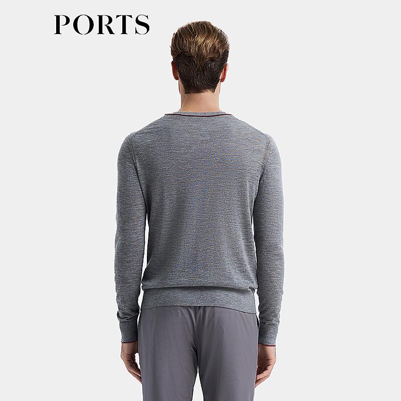 PORTS Men's Lightweight Cashmere Crew Neck Sweater