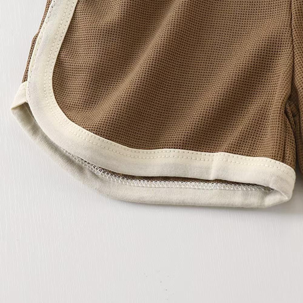 Summer Short Sleeved Top and Shorts Set Children's Short Sleeved Rounded Pants Set Short Set Cartoon Two-piece Set