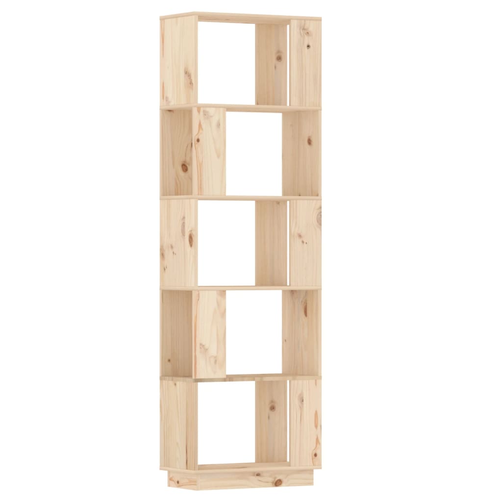 Bookshelf Room Divider 51 x 25 x 163.5 cm Solid Pine Wood