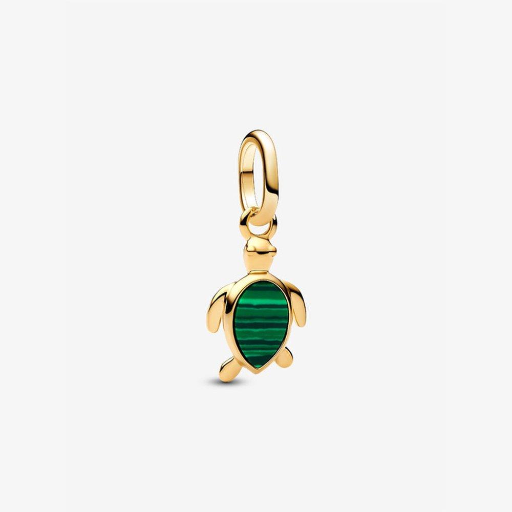 Pandora Green Turtle Mini Dangle Charm 763823C01