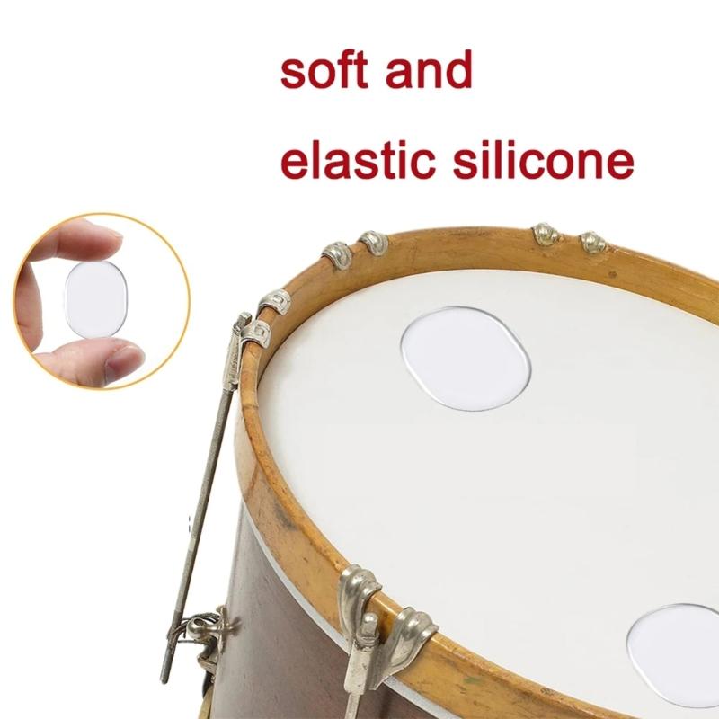 48PCS Quiet Drum Pads Noise Reduction Silicone Mute Pads Suitable for Electronic and Acoustic Drums Practice Accessories