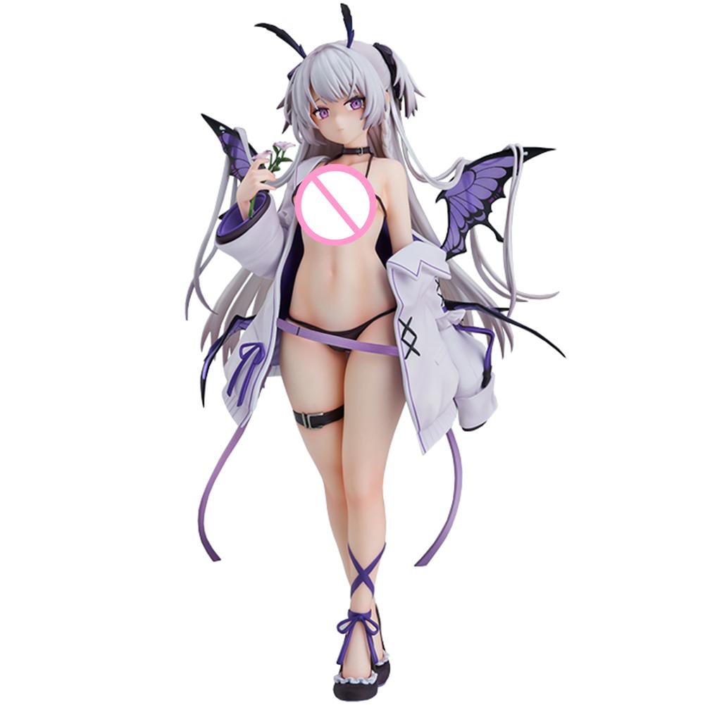 Anime Purple Butterfly Girl Figure Bechuania Figure beautiful Girl Action Figurine Model Statue Doll Collection Decor Adult Gift