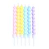Romantic Heartstrings Macaron Color Thread Candle Birthday Cake Candle Party Candle Decoration Small Fresh