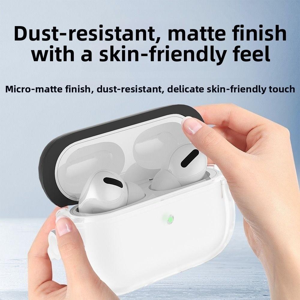 with Hook Headphones Box Cover Silicone Protective Shell for AirPods Pro 3 Accessories