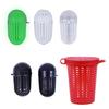 5Pcs Portable Fish Lure Fishing Baits Cage Conjoined Basket Feeder Holder Tackle Split Swim Feeder Basket Fishing Tool