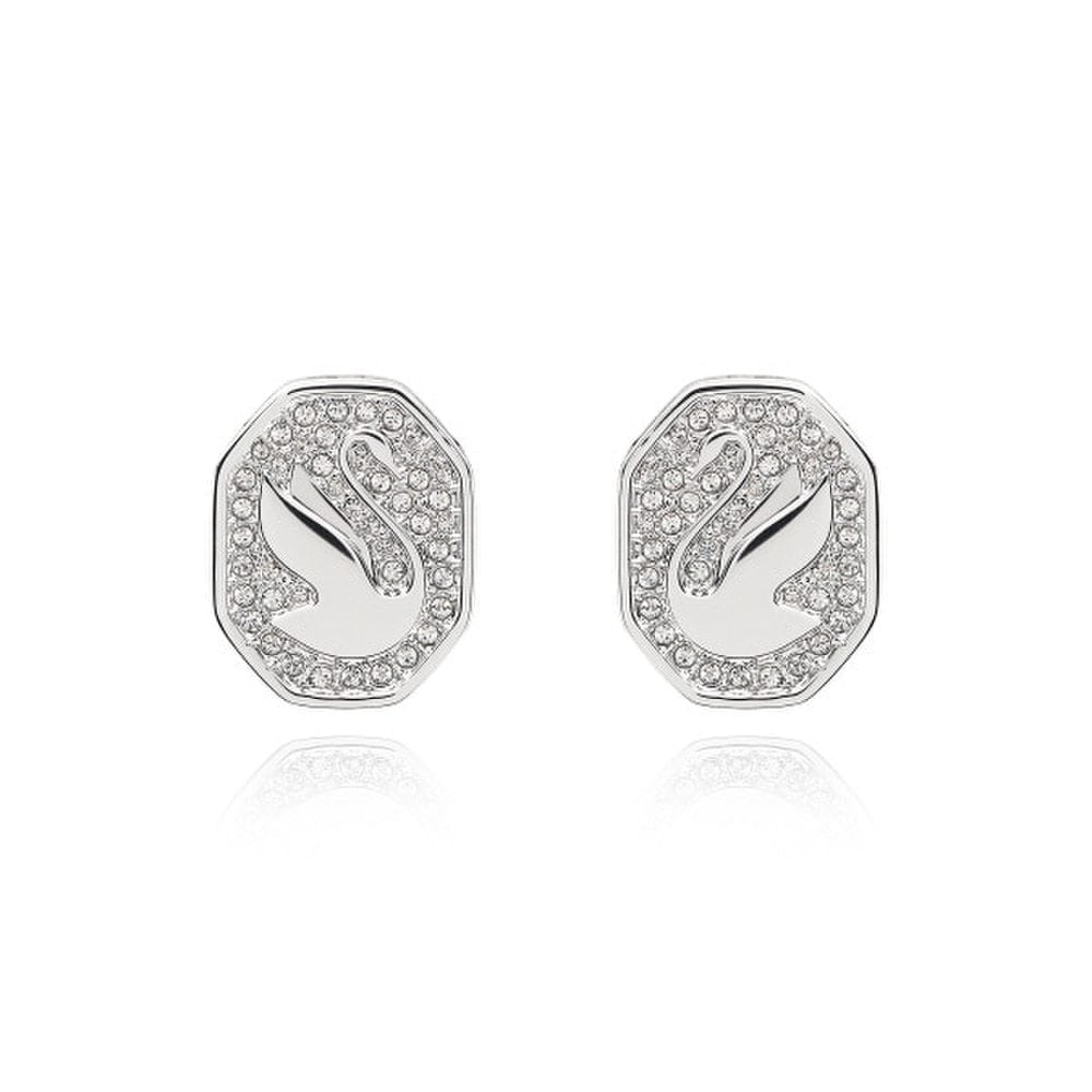 Swarovski 5621097 Swan Signum Swan Stud Earrings