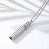 Stainless Steel Breathing Resistance Whistle Necklace Yoga Meditation Necklace  Female Lady Girl