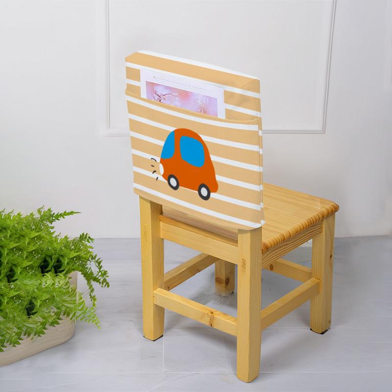 

Kindergarten School Classroom Backrest Chair Pockets For Classrooms Seat Back Pocket Space-Saving Chair Back Organizer Bag 40x40cm