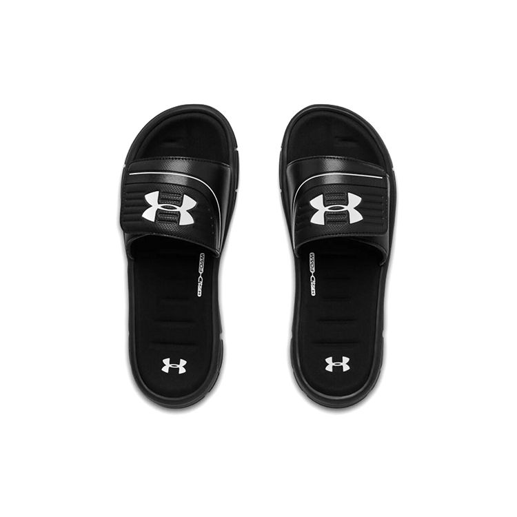 Under Armour Mercenary Unisex Black White Slides 3021281-001