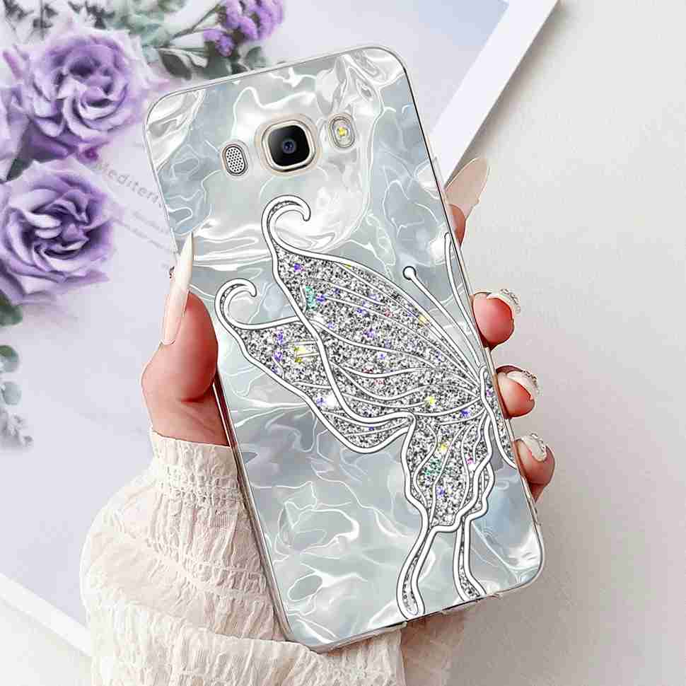 For Samsung Galaxy J7 2016 SM-J710FN Cartoon Animals Soft Silicone TPU Cover For Samsung J7 Core SM-J701F Fashion Flowers Shell