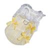 Pet Sleeveless Shirt Ruffle Collar Lace Bowknot Decor Breathable Spring Summer Small Medium Dog Cat Vest Clothes Outfit Apparel Pet Supplies