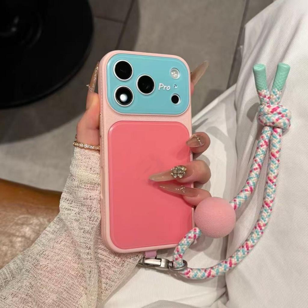 Popular summer dopamine contrasting leather pattern suitable for Apple 11Promax mobile phone case iPhone11 2-in-1 new