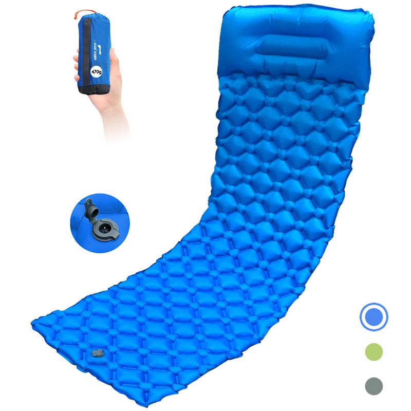 40D Nylon Inflatable Sleeping Pad Self Inflating Camping Mat Waterproof Inflatable Mattress Ultralight Sleeping Pad for Camping