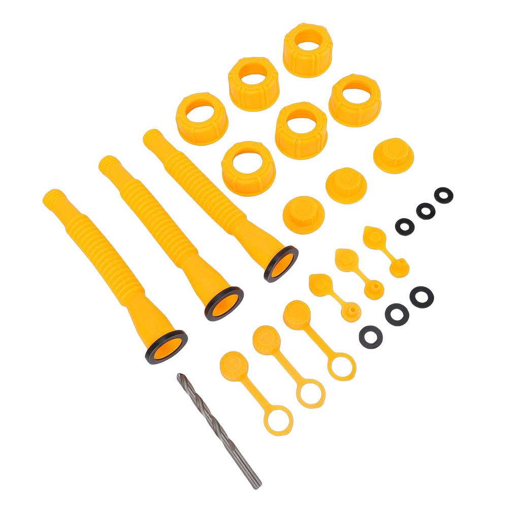 Gas Can Replacement Kit 3 Sets Gas Can Nozzle Replacement for 1, 2, 5, 10 Gallon Nozzle Nozzle Replacement Fuel   Vent   20cm
