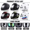 UCHOOSE  New Motorcycle Helmet Full Face Racing with Double Sun Visor Women Man Flip Up Double Lens DOT